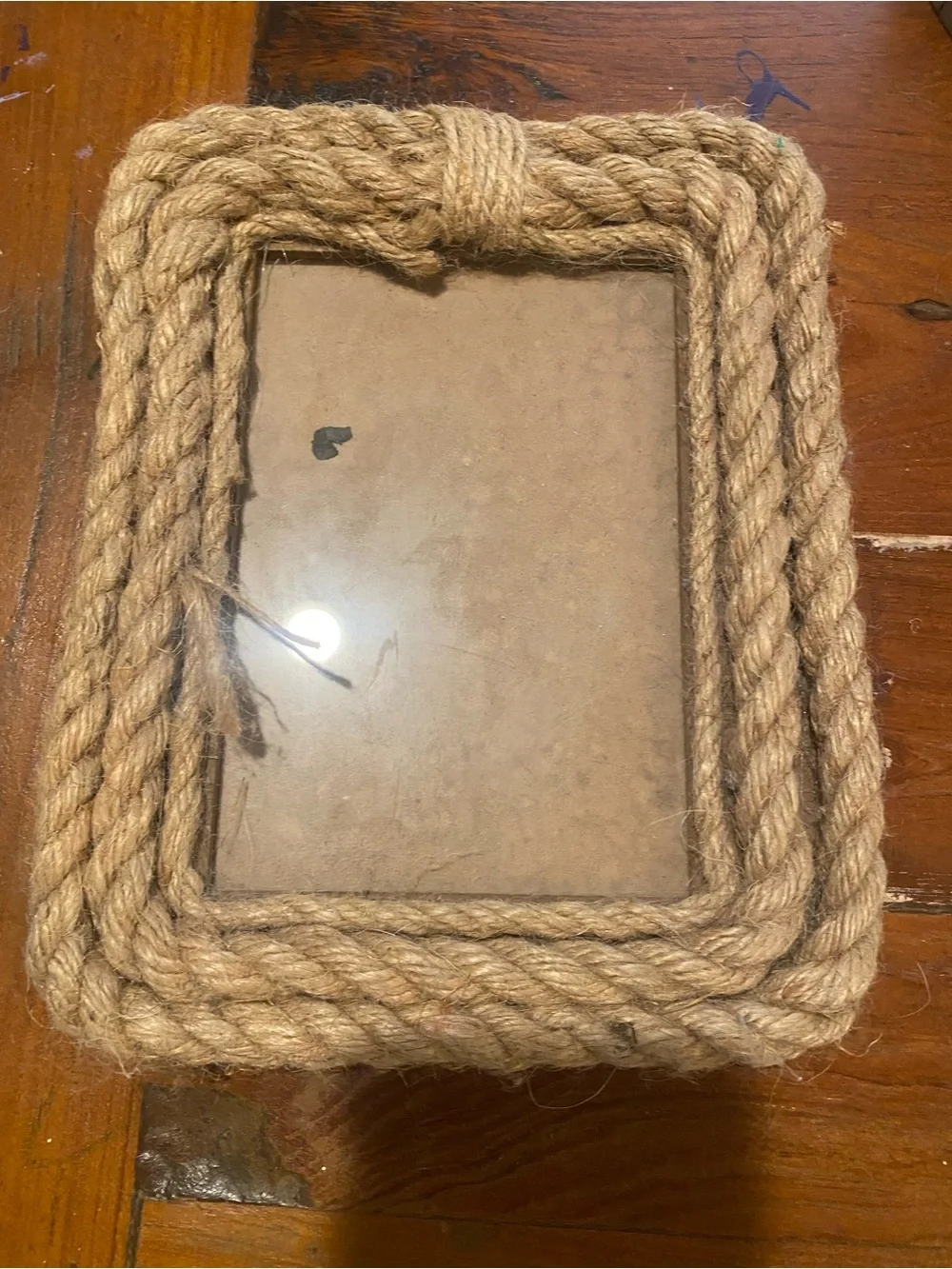 Coastal Jute Rope Picture Frame - Natural Tan